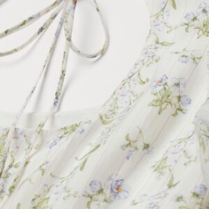 Lyocell-Blend Dress (White/Floral)