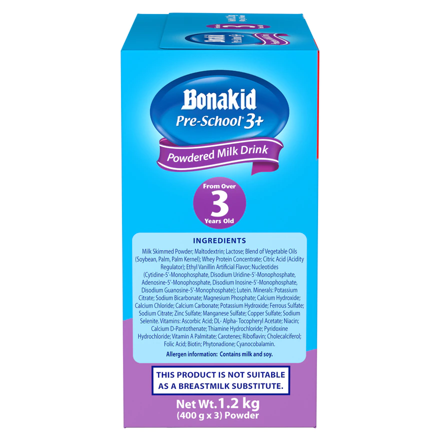 Bonakid Pre-School 3+ Stage 4 Powdered Milk Drink for Children Over 3 Years Old 1.2kg