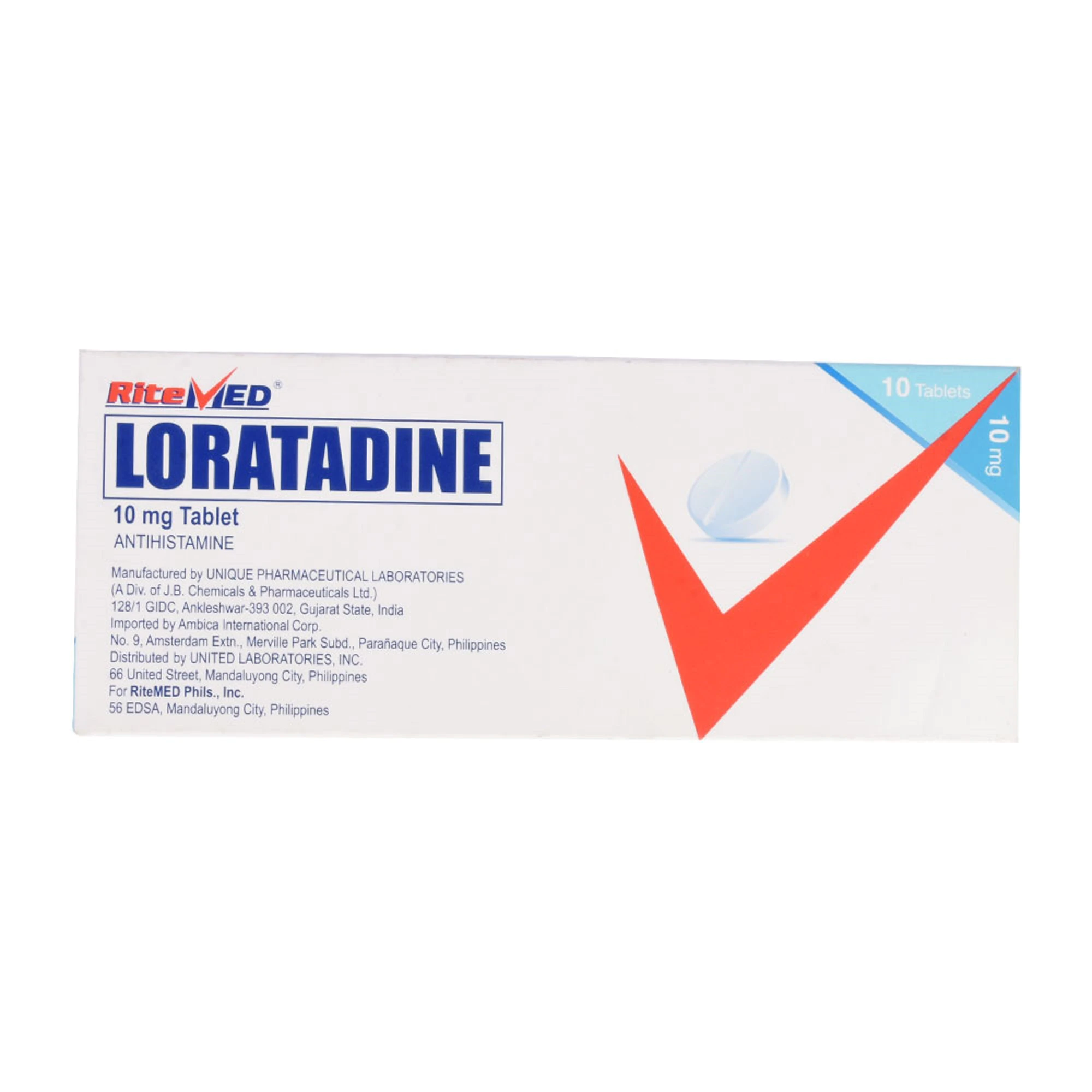 Ritemed, Loratadine 10mg Tablet