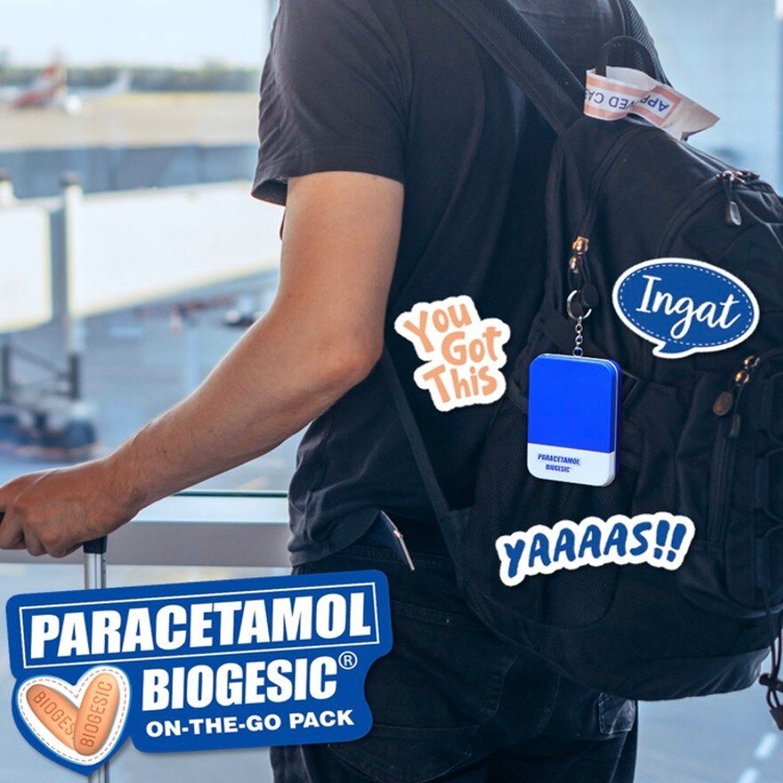 Biogesic, Paracetamol On-the-Go Tin Can Bundle Pack