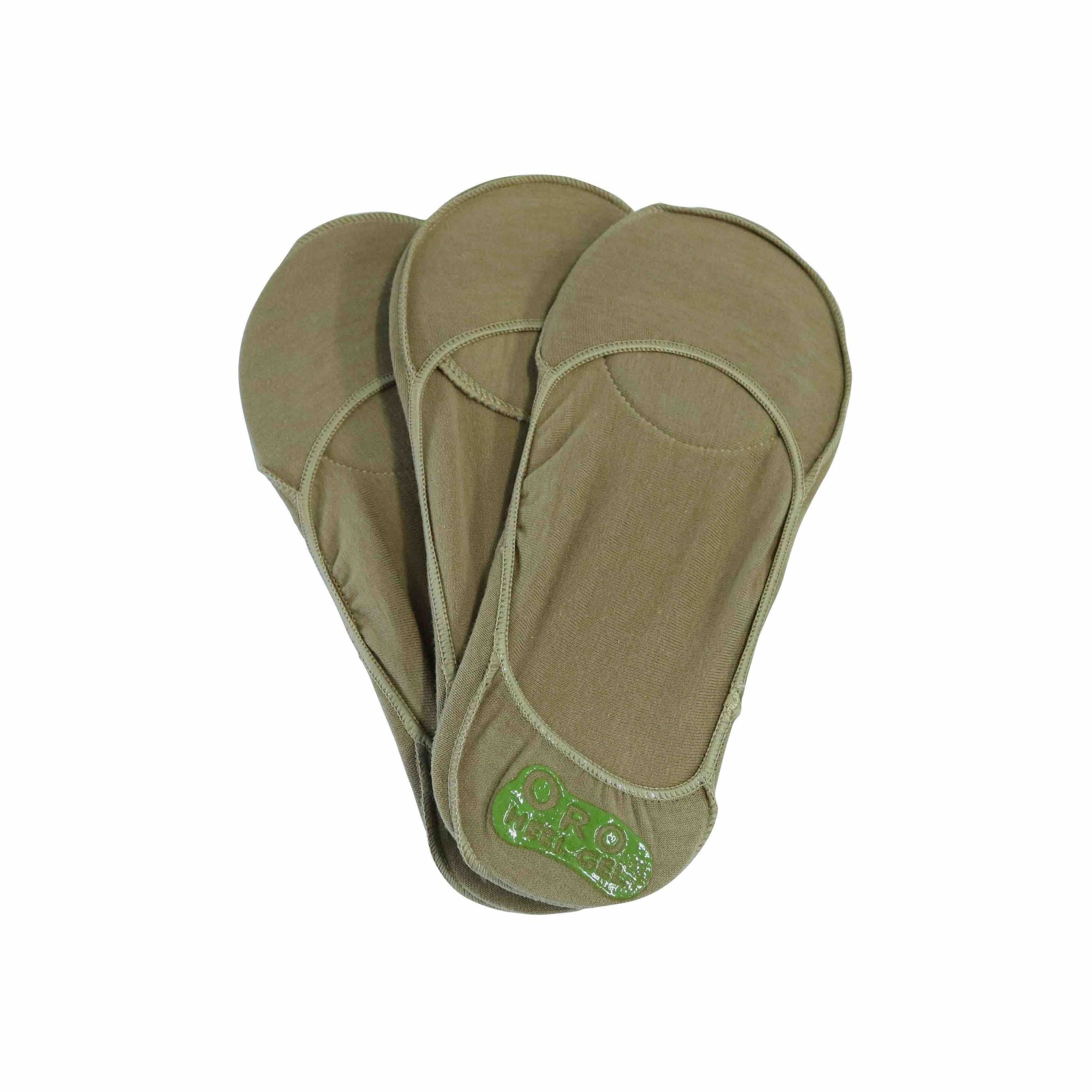 ORO INTIMO Cotton Foot Cover 3 Pairs Naturalle