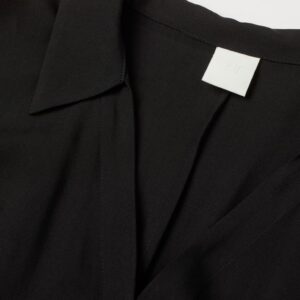 Tie-Belt Shirt Dress (Black)