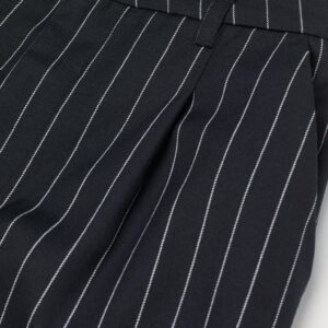 Tailored Trousers (Black/Pinstriped)