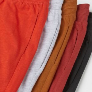 5-Pack Cotton Jersey Jogger (Rust Red/Brown)