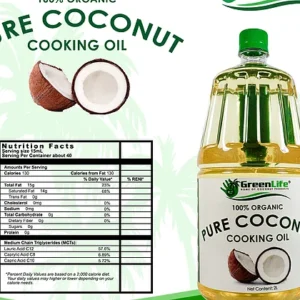 Organic Pure Coconut Cooiking Oil 2000 2L