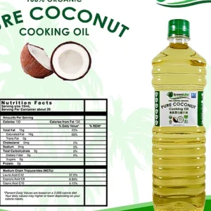 Organic Pure Coconut Cooiking Oil 2000 1L