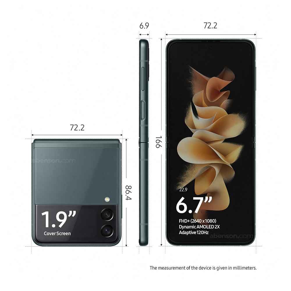 Samsung Galaxy Z Flip3 5G (8GB + 256GB) GREEN