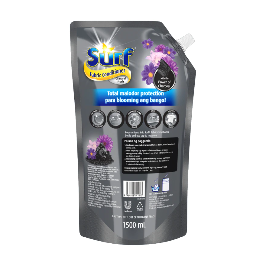 SURF Fabric Conditioner Charcoal Fresh 1.5l